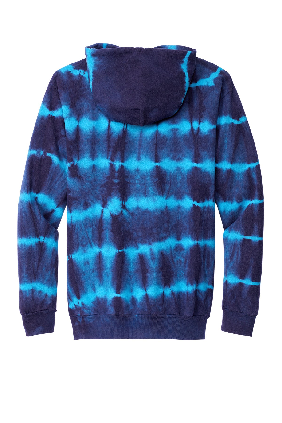 Port & Company Allover Stripe Tie-Dye Fleece PC143 Turquoise/ Team Navy
