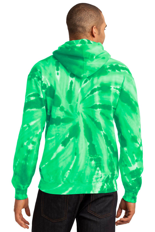 Port & Company Tie-Dye Pullover Hooded Sweatshirt. PC146 Kelly