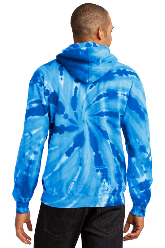 Port & Company Tie-Dye Pullover Hooded Sweatshirt. PC146 Royal