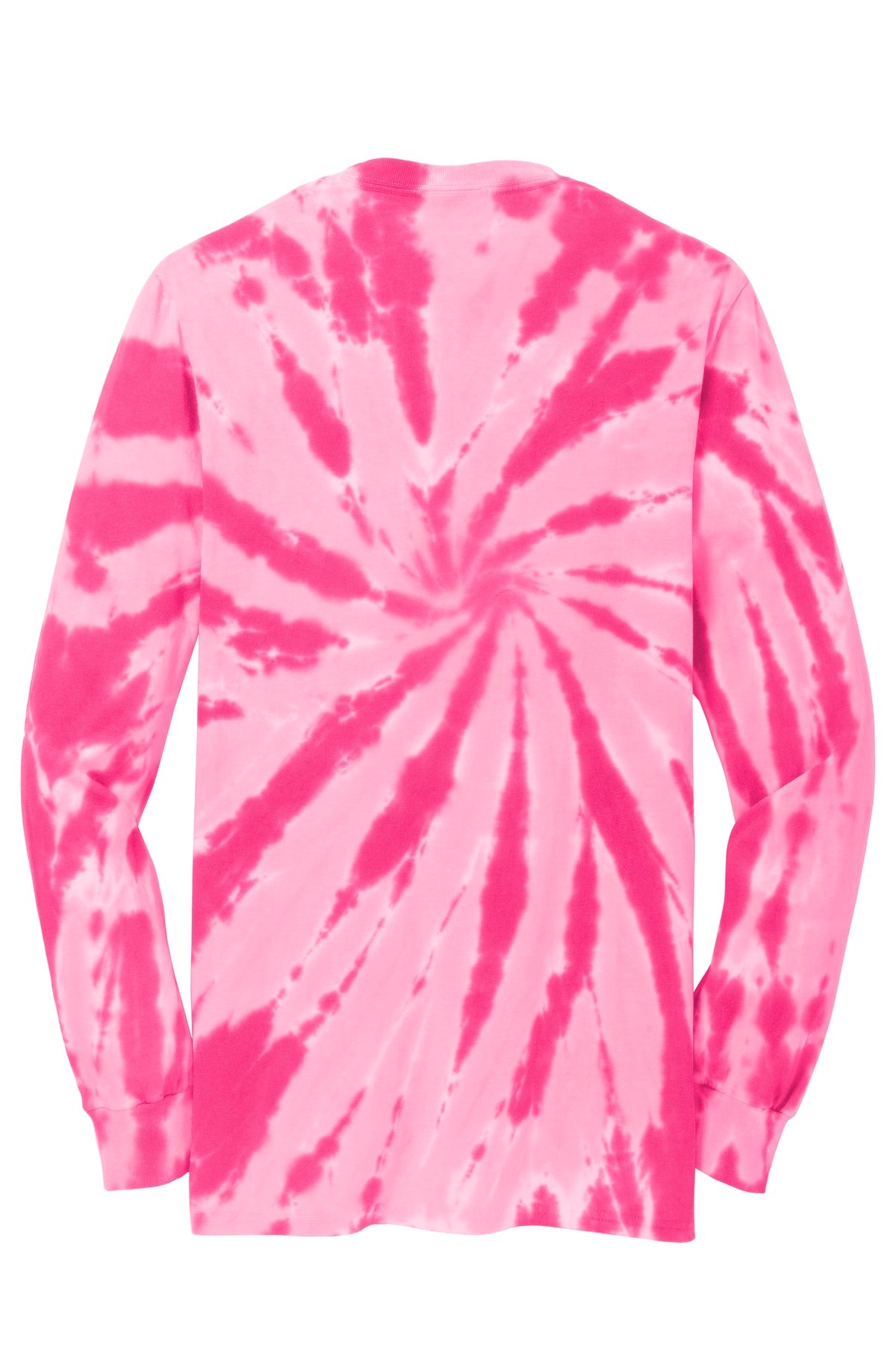 Port & Company Tie-Dye Long Sleeve Tee. PC147LS Pink