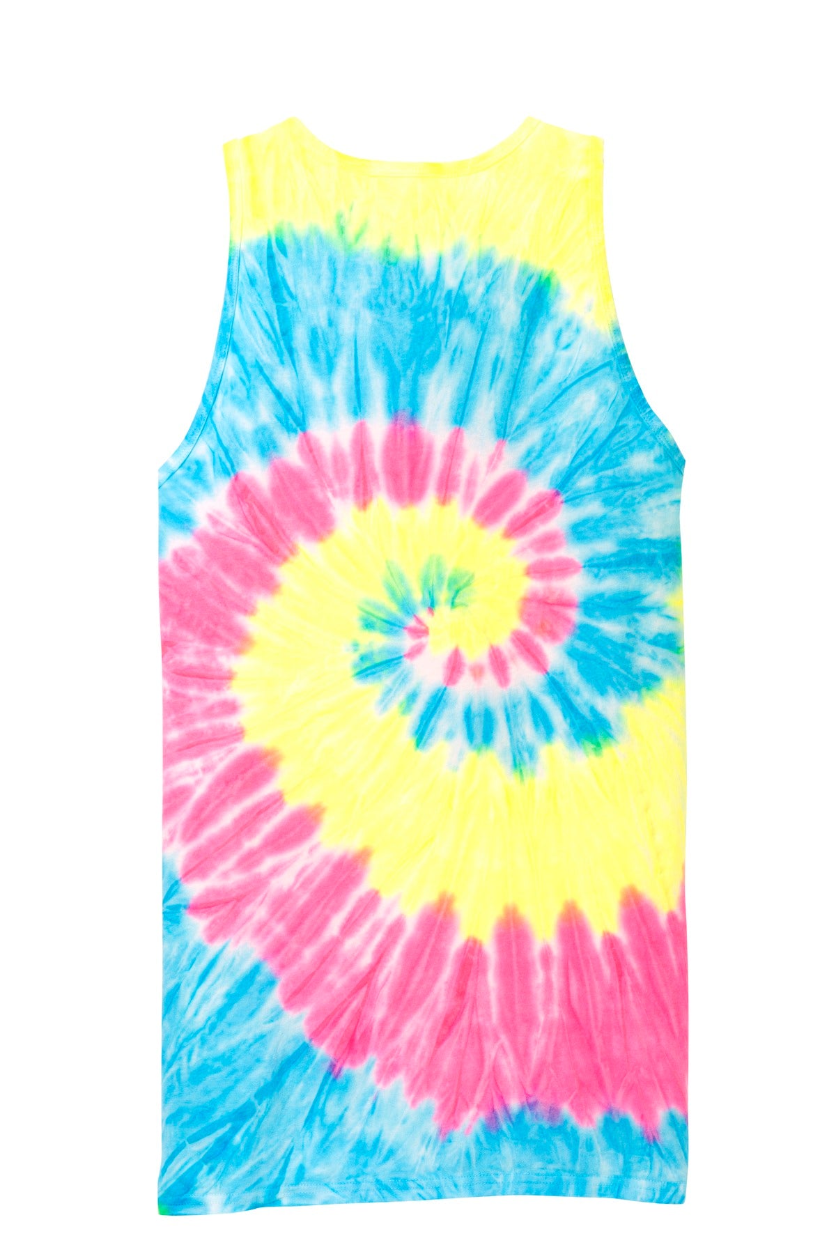 Port & Company Tie-Dye Tank Top. PC147TT Neon Rainbow