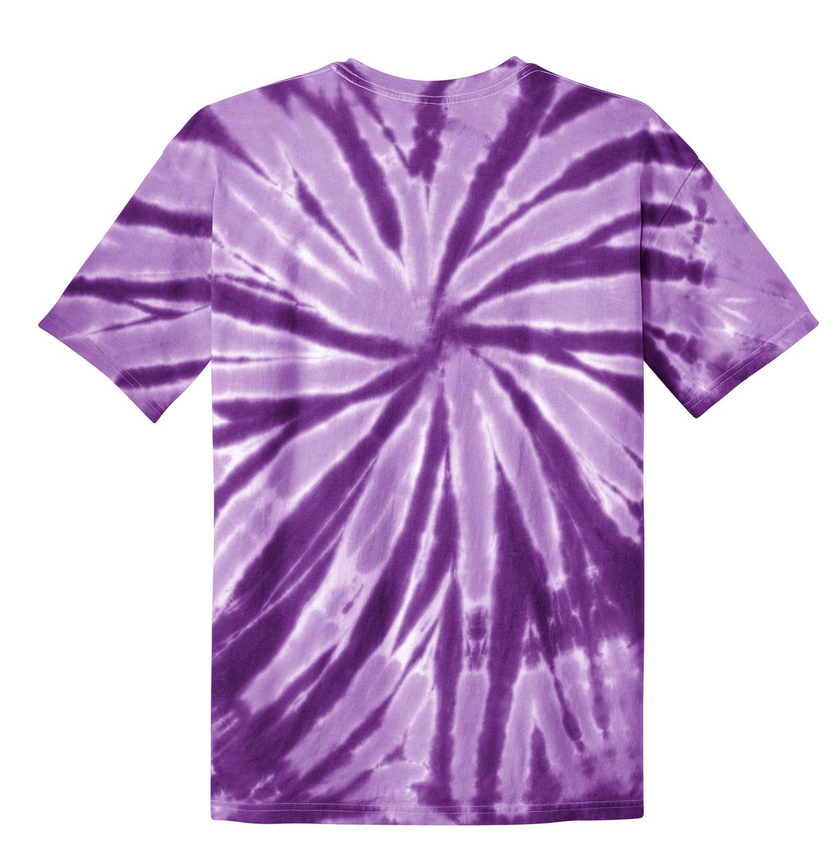 Port & Company Tie-Dye Tee. PC147 Purple