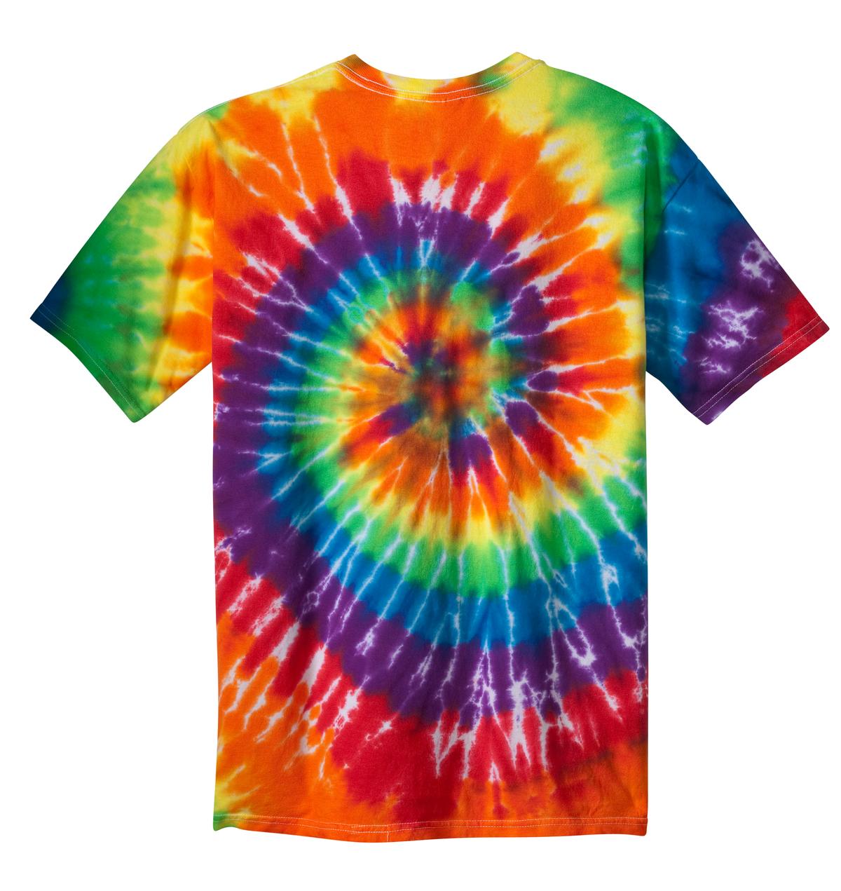 Port & Company Tie-Dye Tee. PC147 Rainbow