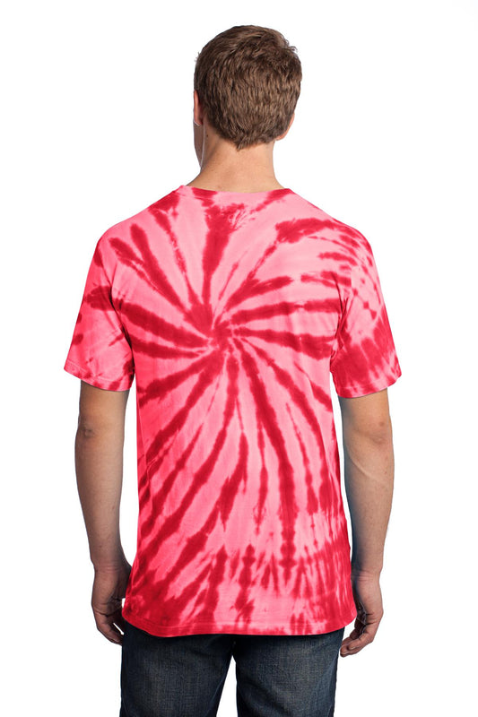 Port & Company Tie-Dye Tee. PC147 Red