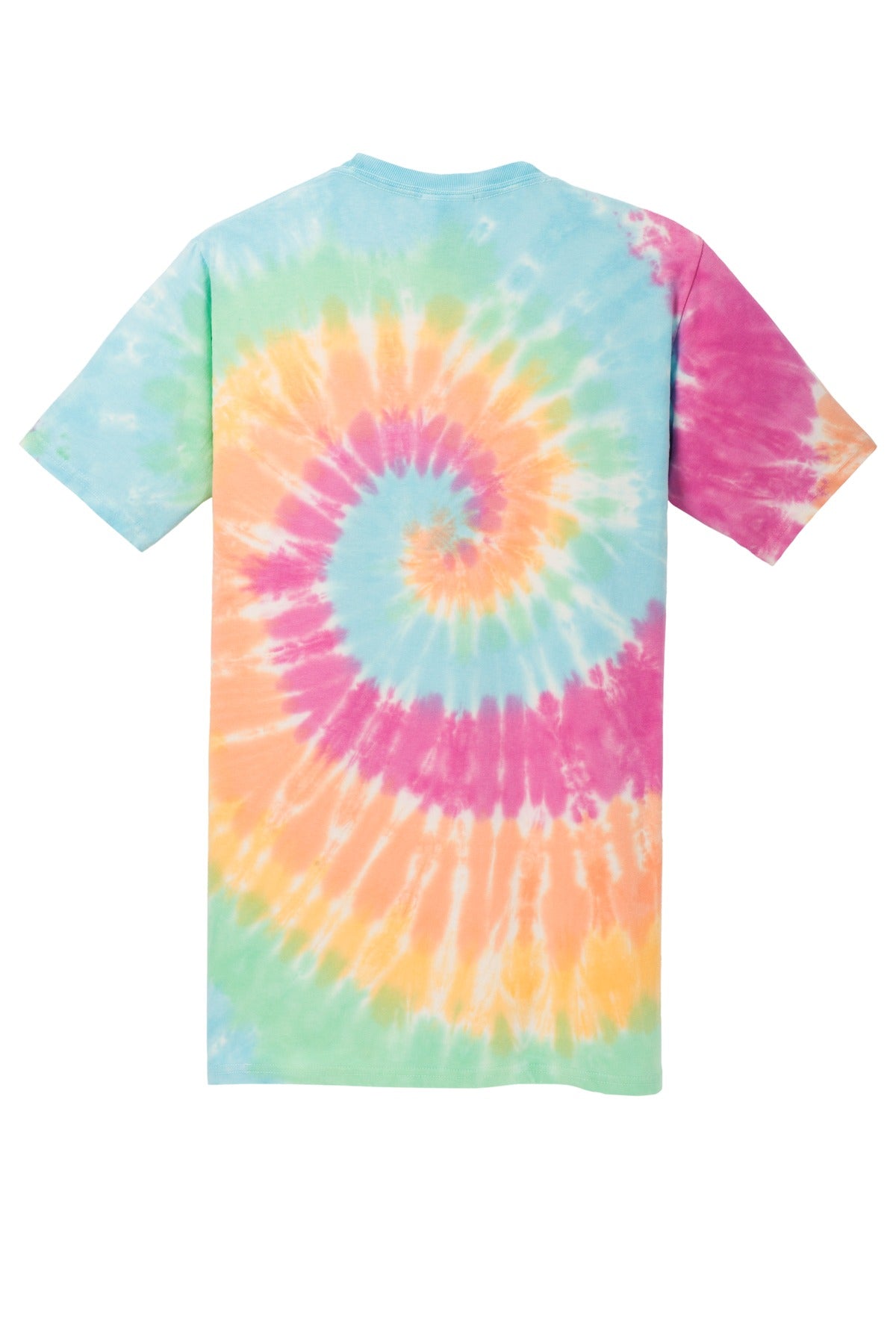 Port & Company Tie-Dye Tee. PC147 Pastel Rainbow