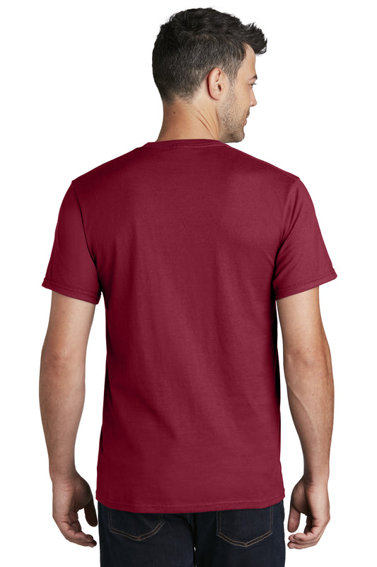 Port & Company Ring Spun Cotton Tee. PC150 Cardinal