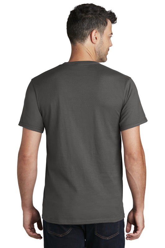 Port & Company Ring Spun Cotton Tee. PC150 Charcoal