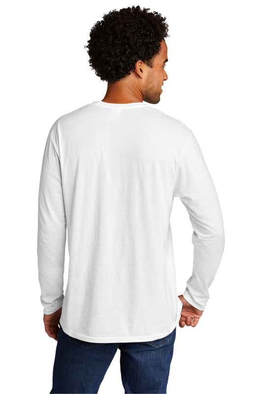 Port & Company Tri-Blend Long Sleeve Tee. PC330LS White