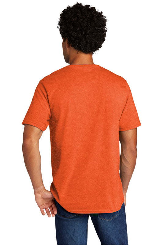 Port & Company Tri-Blend Tee. PC330 Deep Orange Heather