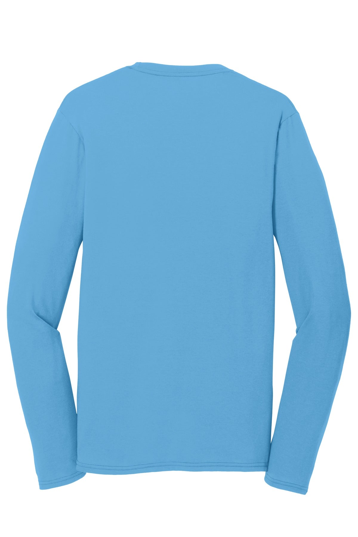 Port & Company Long Sleeve Performance Blend Tee. PC381LS Aquatic Blue