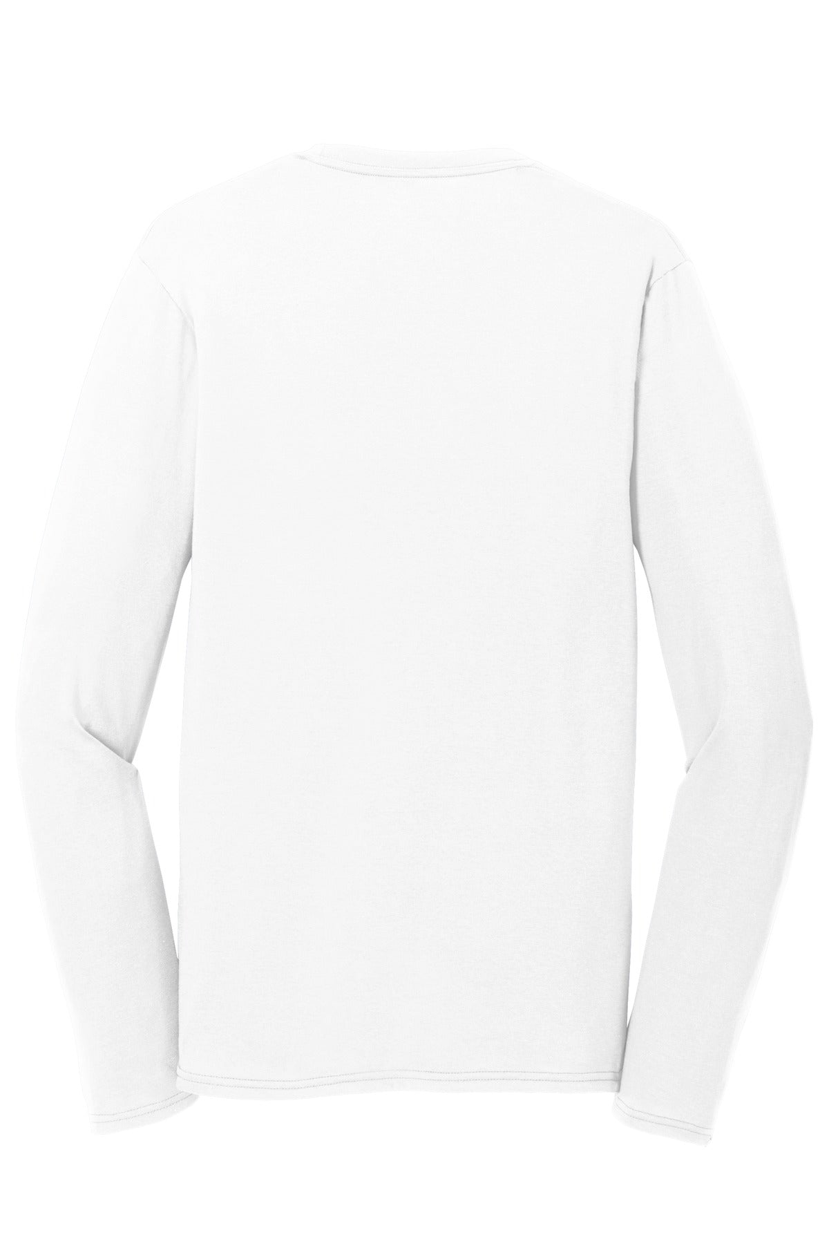 Port & Company Long Sleeve Performance Blend Tee. PC381LS White