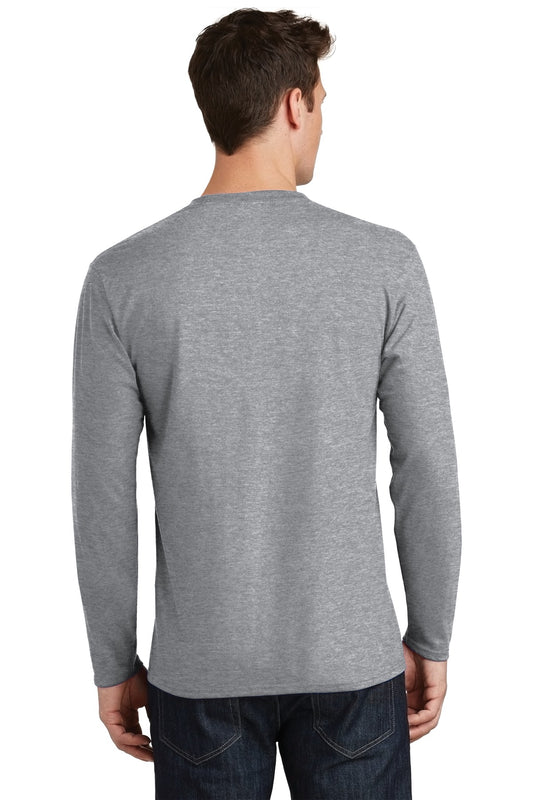 Port & Company Long Sleeve Fan Favorite Tee. PC450LS Athletic Heather
