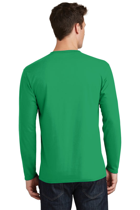Port & Company Long Sleeve Fan Favorite Tee. PC450LS Athletic Kelly
