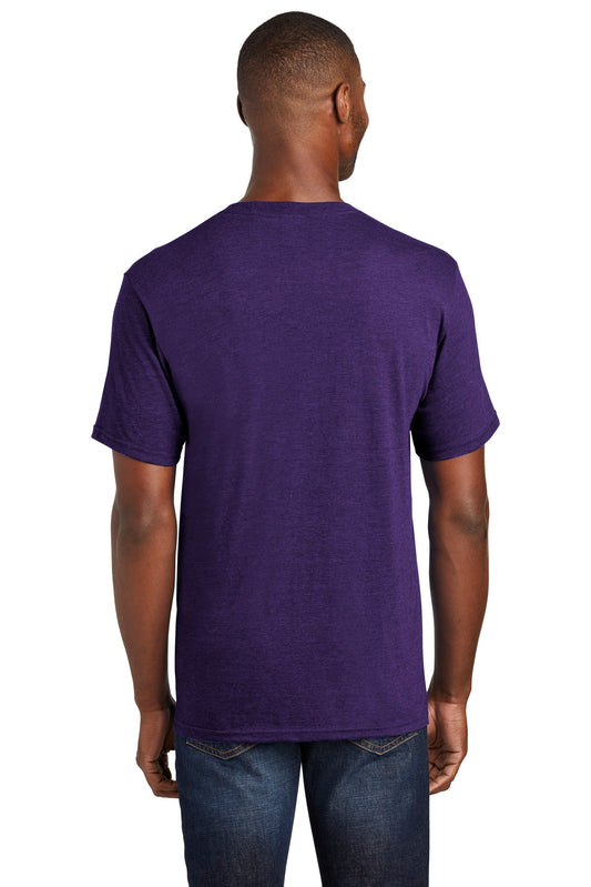 Port & Company Fan Favorite Blend Tee. PC455 Team Purple Heather