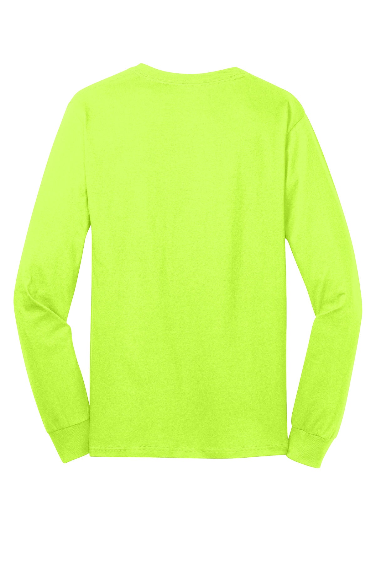 Port & Company Long Sleeve Core Cotton Tee. PC54LS S. Green