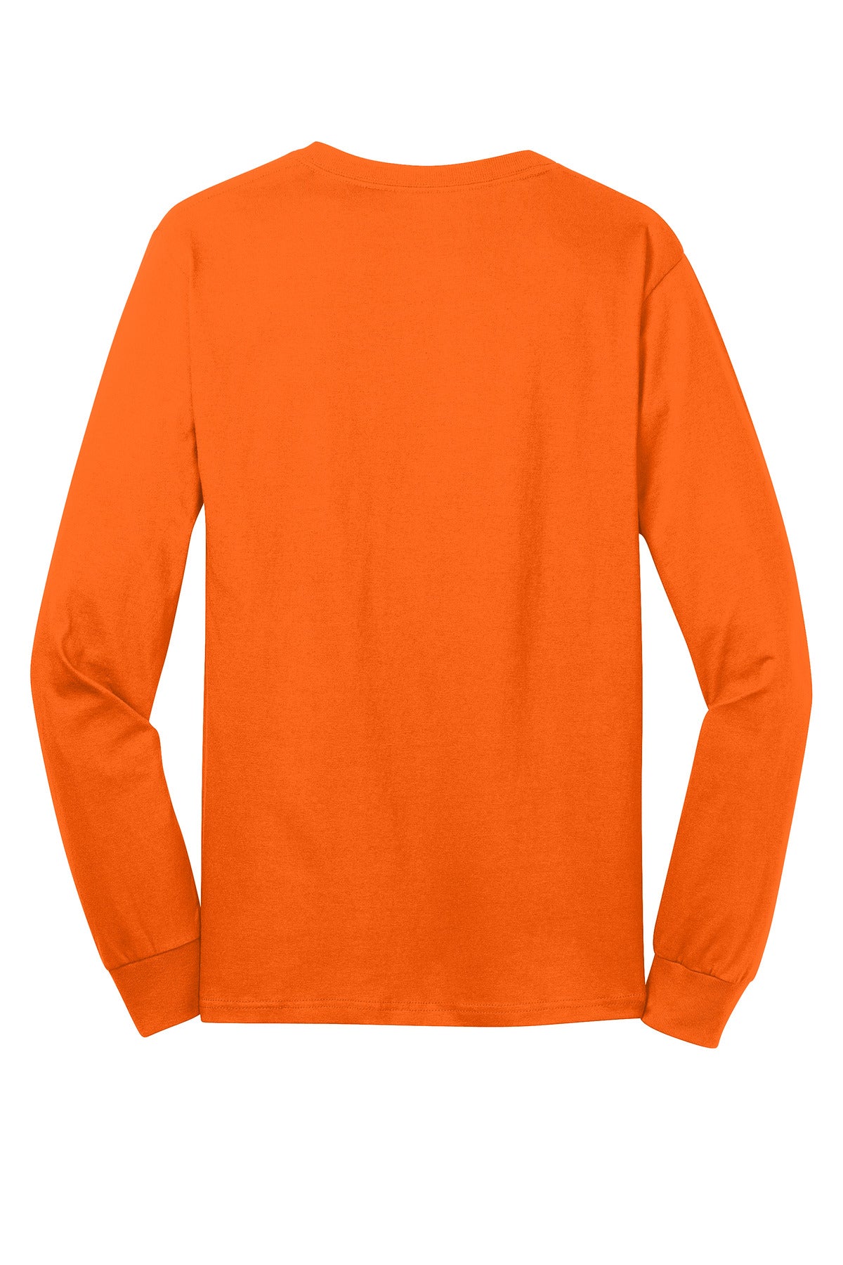 Port & Company Long Sleeve Core Cotton Tee. PC54LS S. Orange