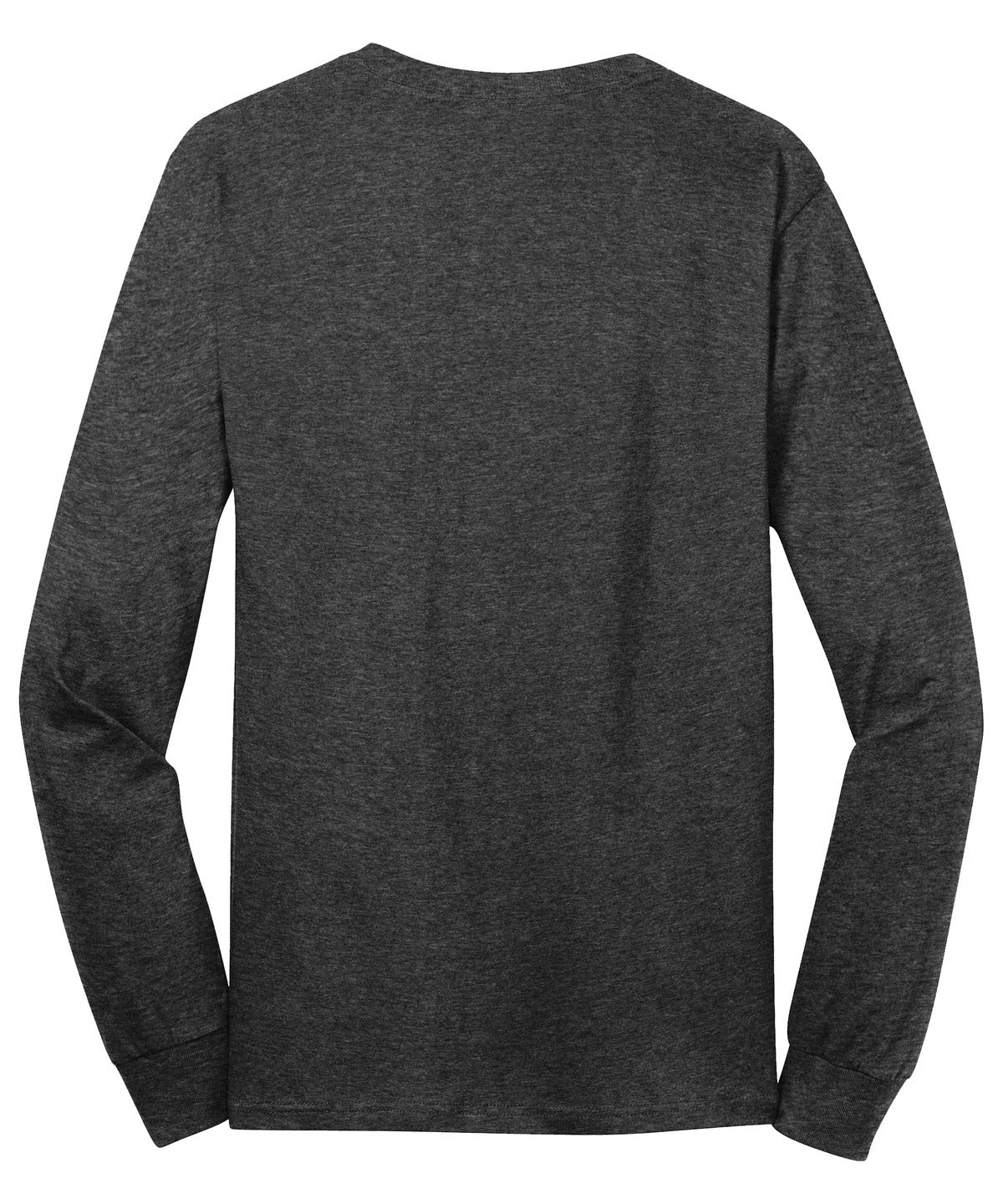 Port & Company Long Sleeve Core Cotton Tee. PC54LS Dark Heather Grey