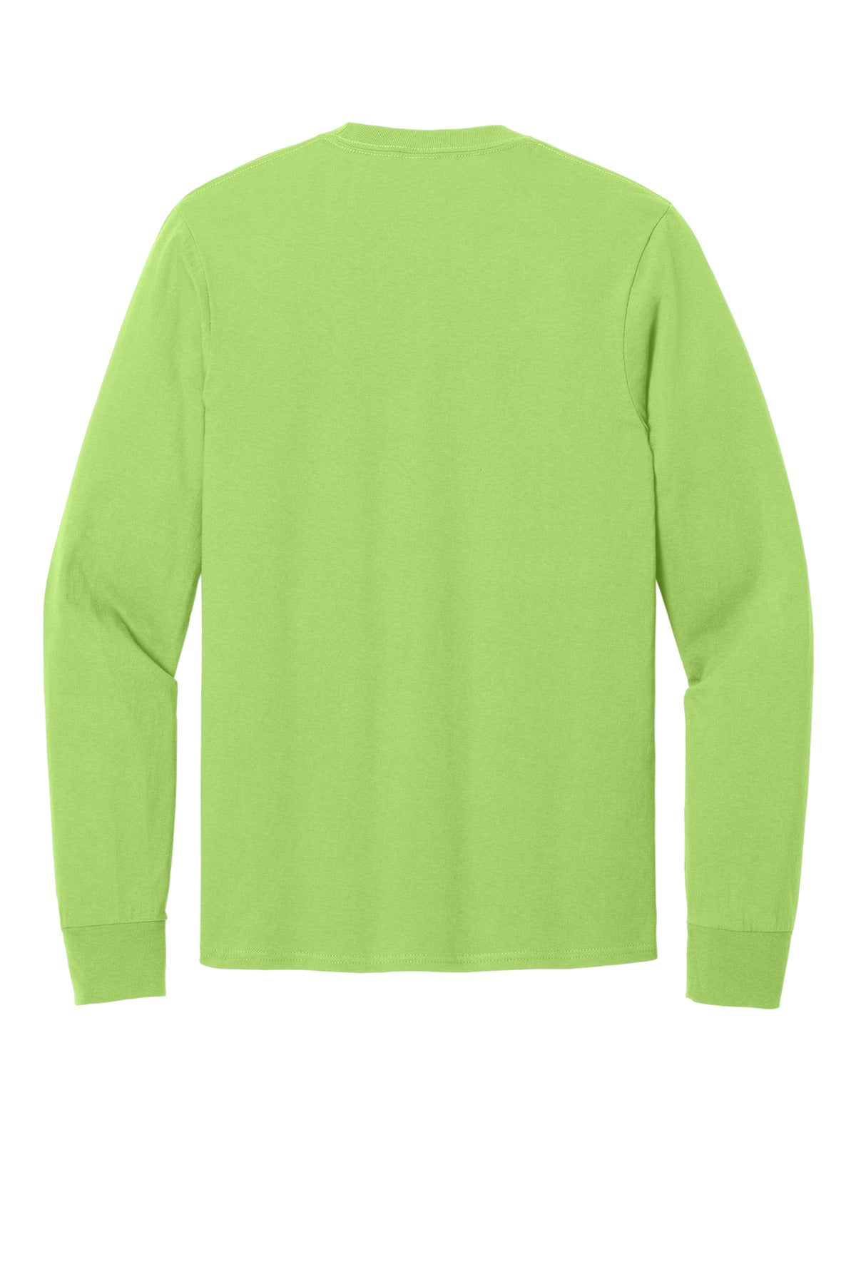 Port & Company Long Sleeve Core Cotton Tee. PC54LS Lime