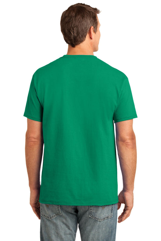 Port & Company Core Cotton Pocket Tee. PC54P Kelly