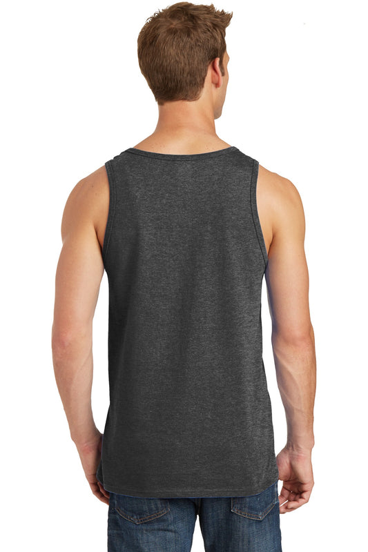 Port & Company Core Cotton Tank Top. PC54TT Dark Heather Grey