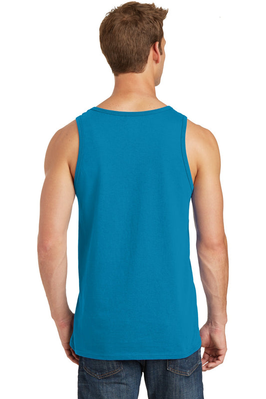 Port & Company Core Cotton Tank Top. PC54TT Neon Blue