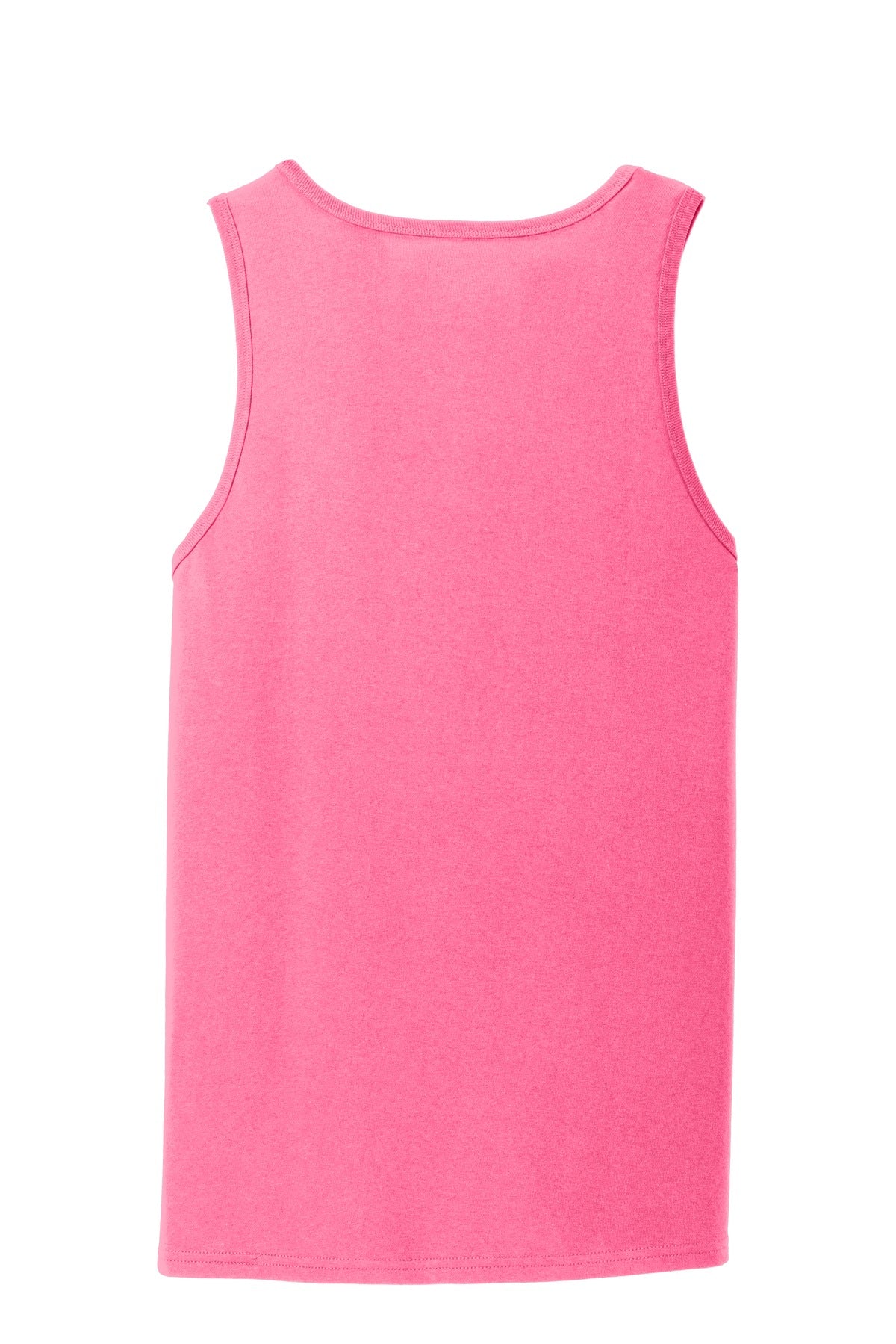 Port & Company Core Cotton Tank Top. PC54TT Neon Pink