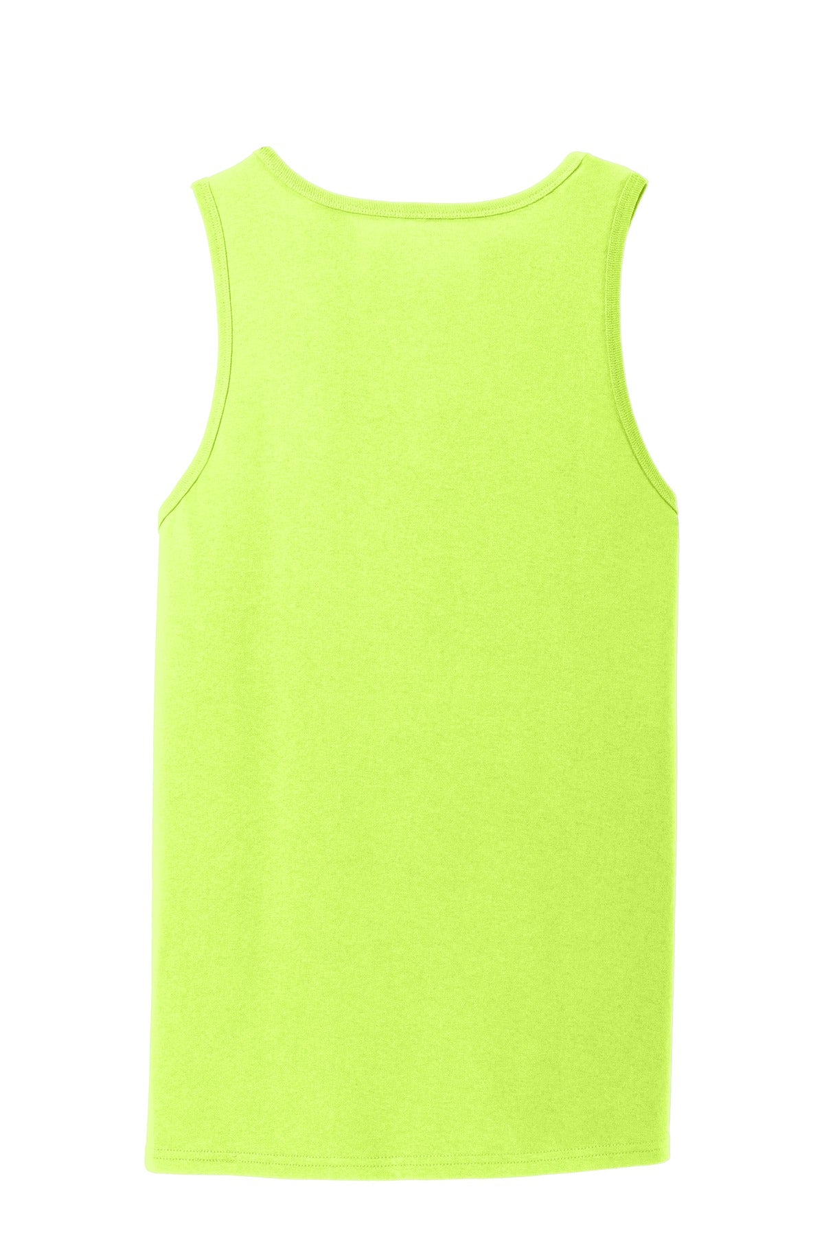 Port & Company Core Cotton Tank Top. PC54TT Neon Yellow