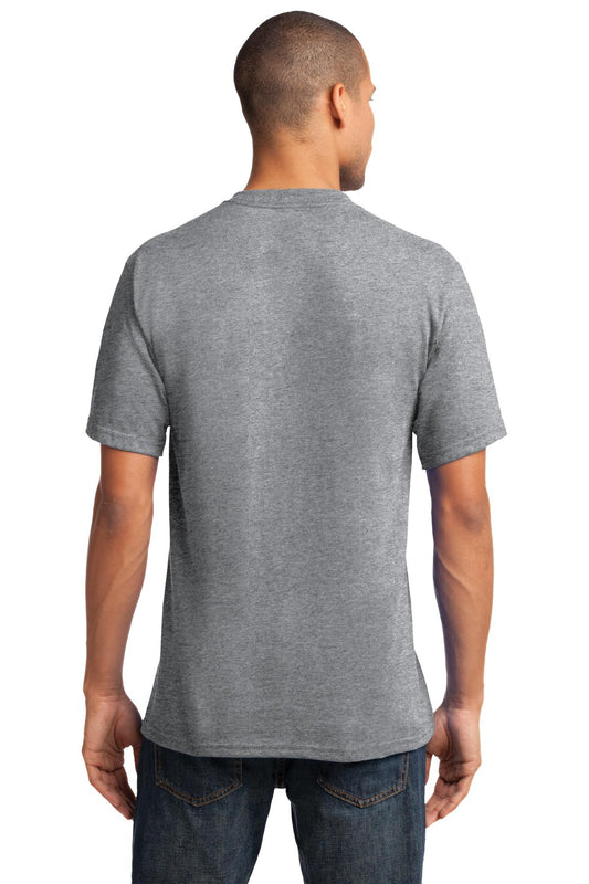 Port & Company Core Cotton V-Neck Tee. PC54V Athletic Heather