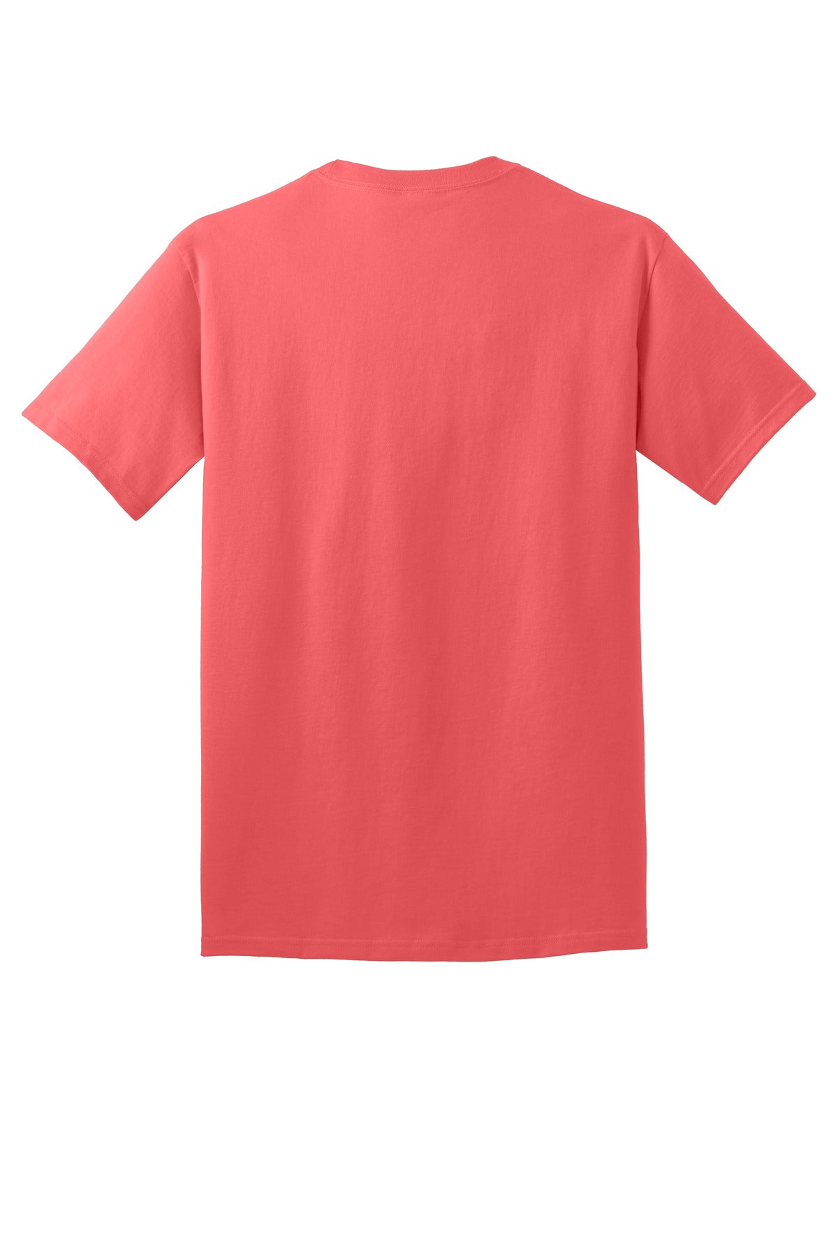 Port & Company Core Cotton Tee. PC54 Coral