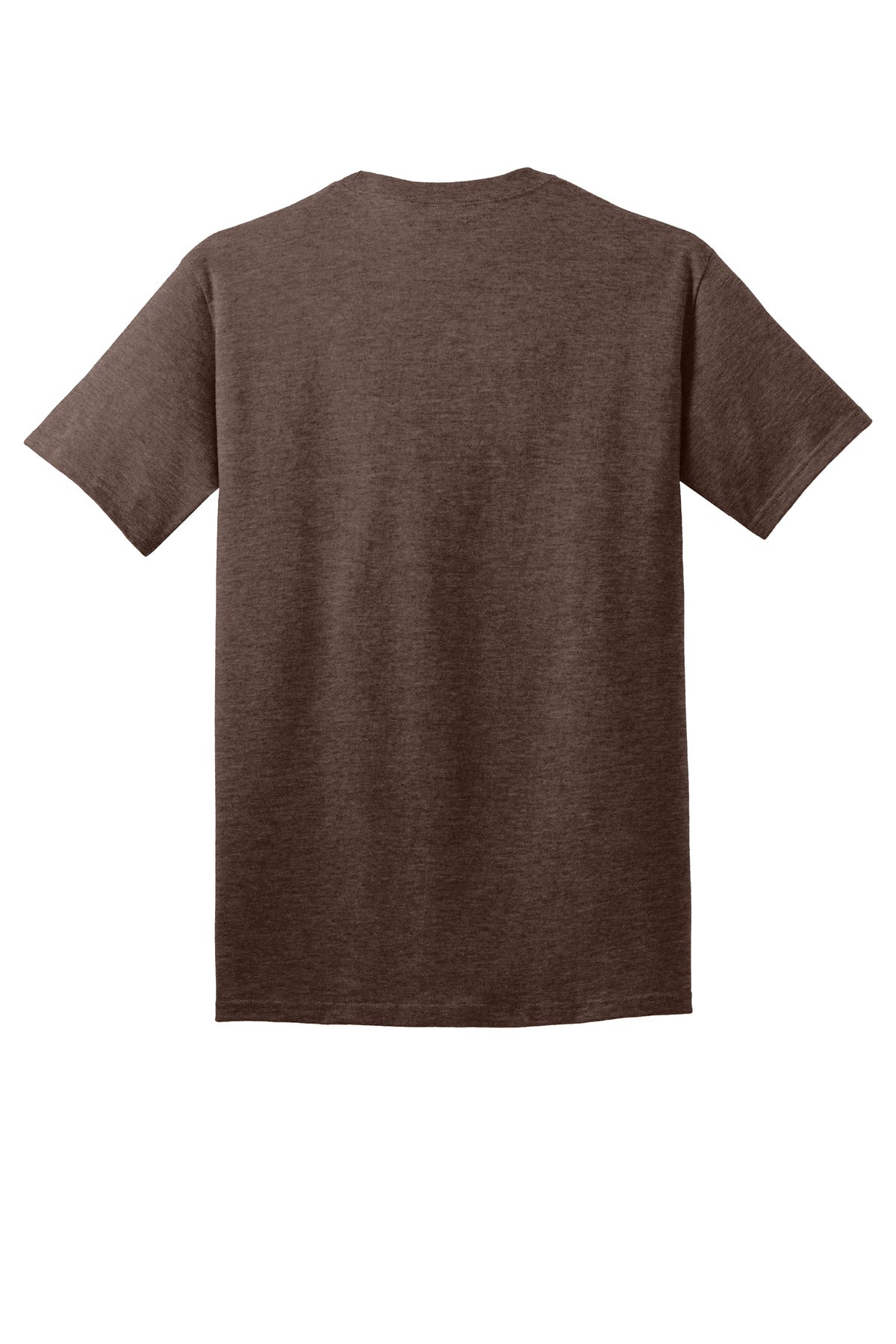 Port & Company Core Cotton Tee. PC54 Heather Dark Chocolate Brown