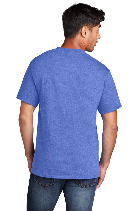 Port & Company Core Cotton Tee. PC54 Heather Royal