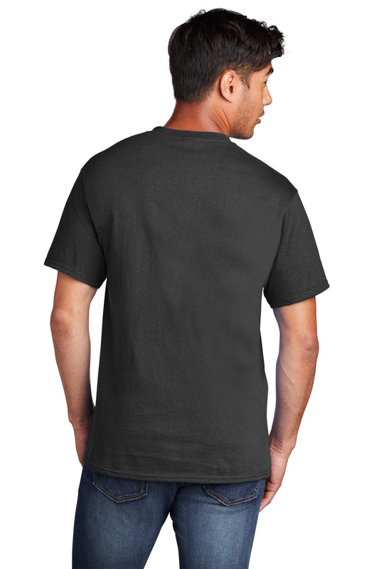 Port & Company Core Cotton Tee. PC54 Jet Black