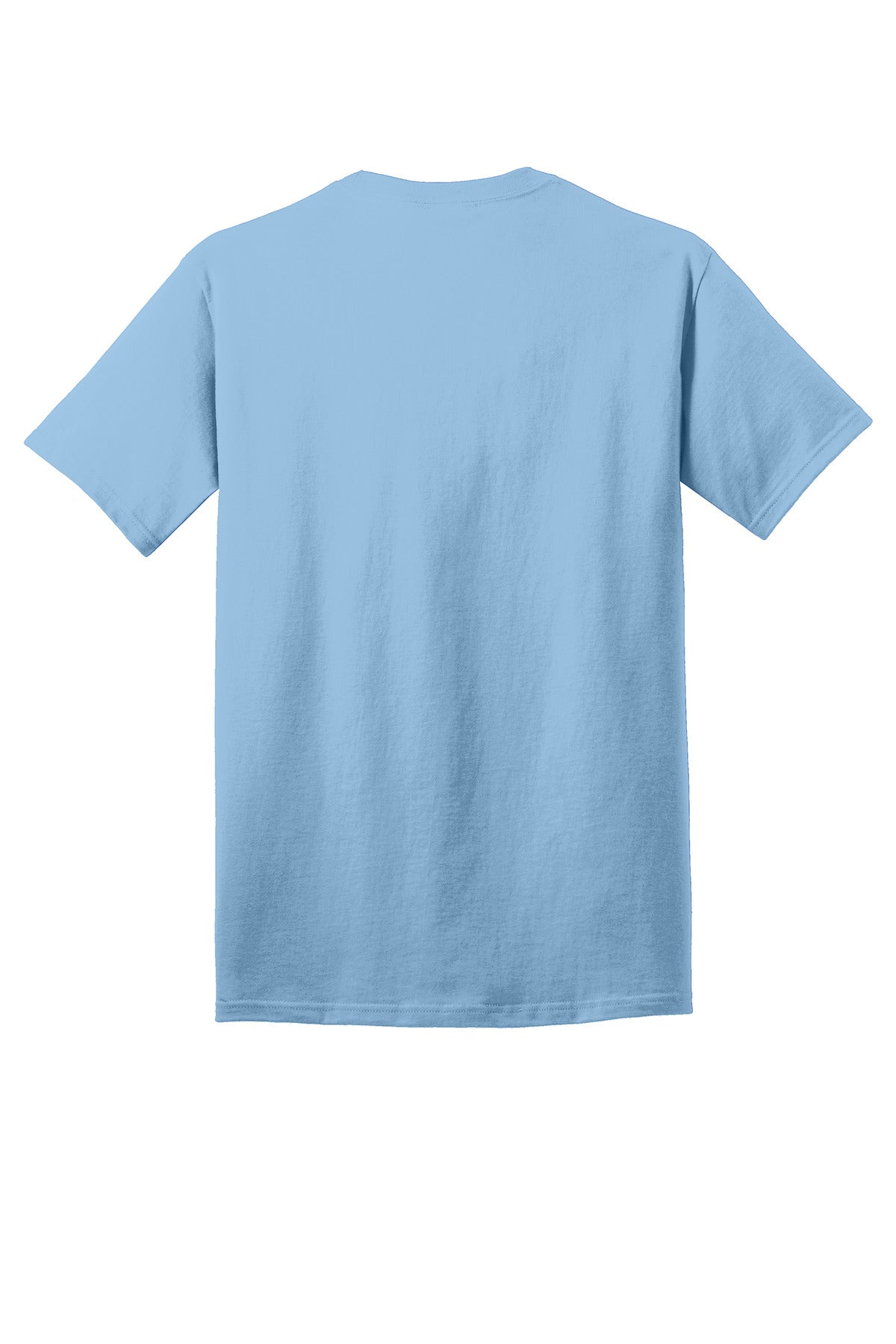 Port & Company Core Cotton Tee. PC54 Light Blue