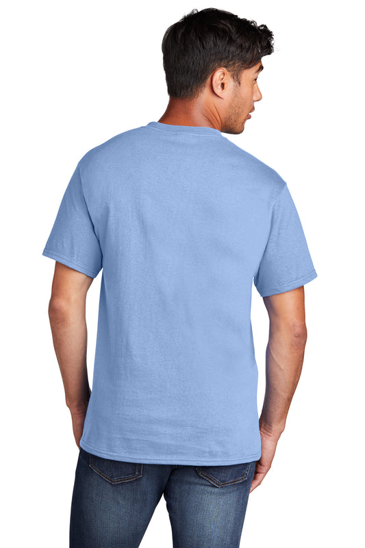 Port & Company Core Cotton Tee. PC54 Light Blue