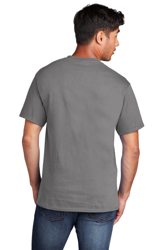 Port & Company Core Cotton Tee. PC54 Medium Grey