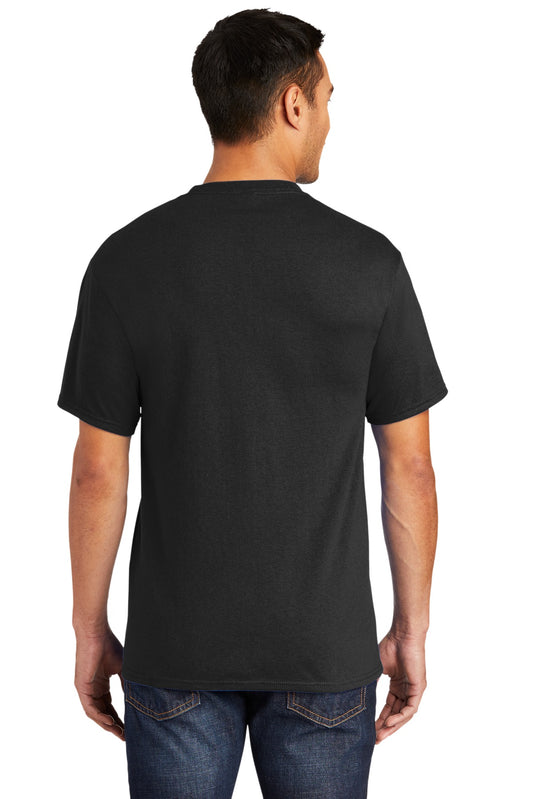 Port & Company Tall Core Blend Pocket Tee. PC55PT Jet Black Tall