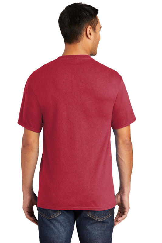 Port & Company Tall Core Blend Pocket Tee. PC55PT Red Tall
