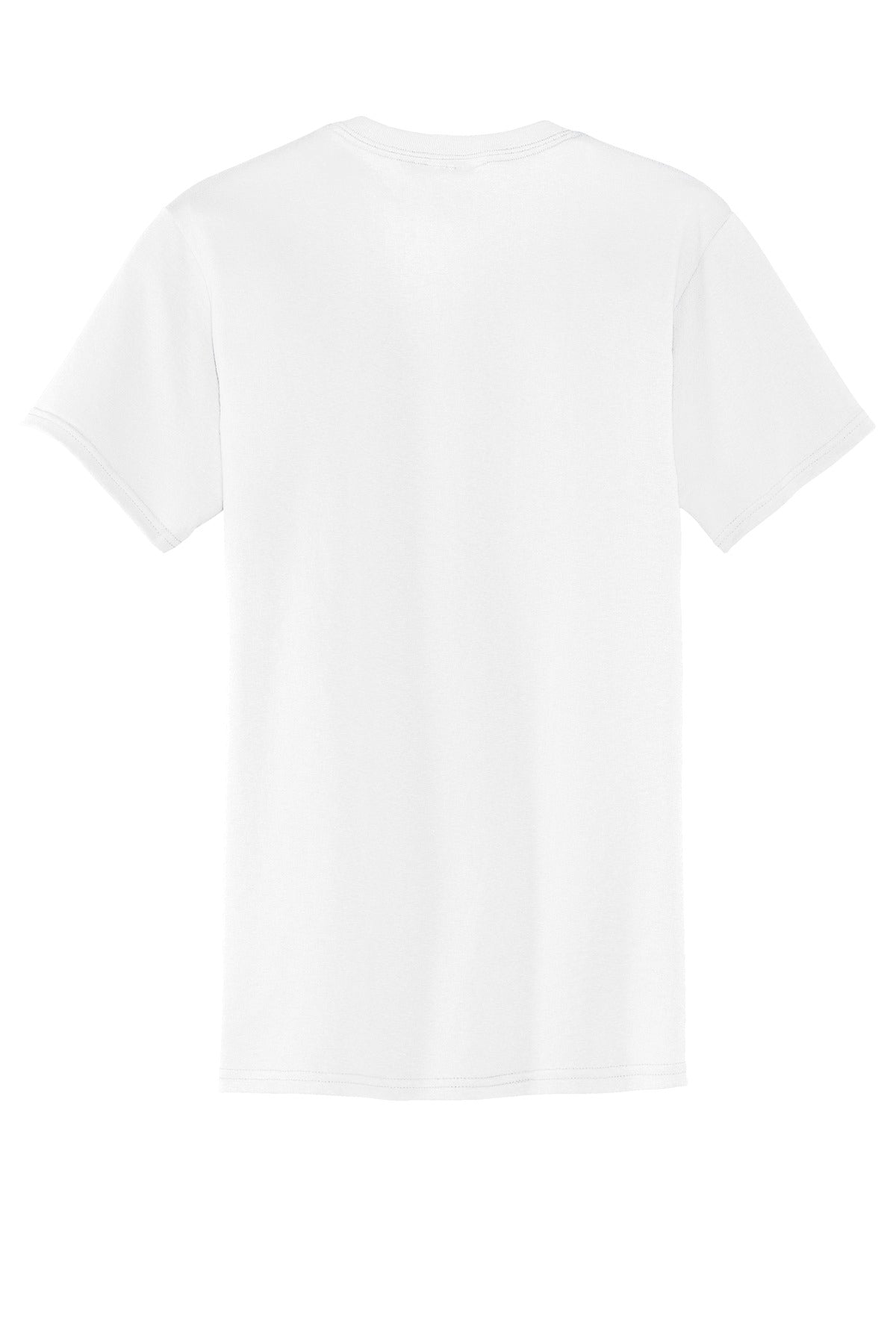 Port & Company Core Blend Pocket Tee. PC55P White