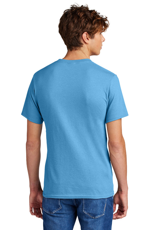 Port & Company Core Blend Tee. PC55 Aquatic Blue