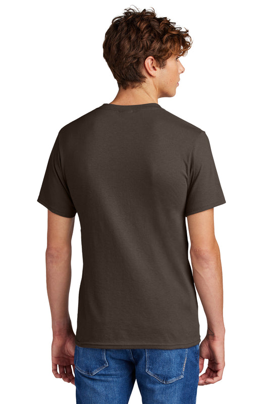 Port & Company Core Blend Tee. PC55 Brown