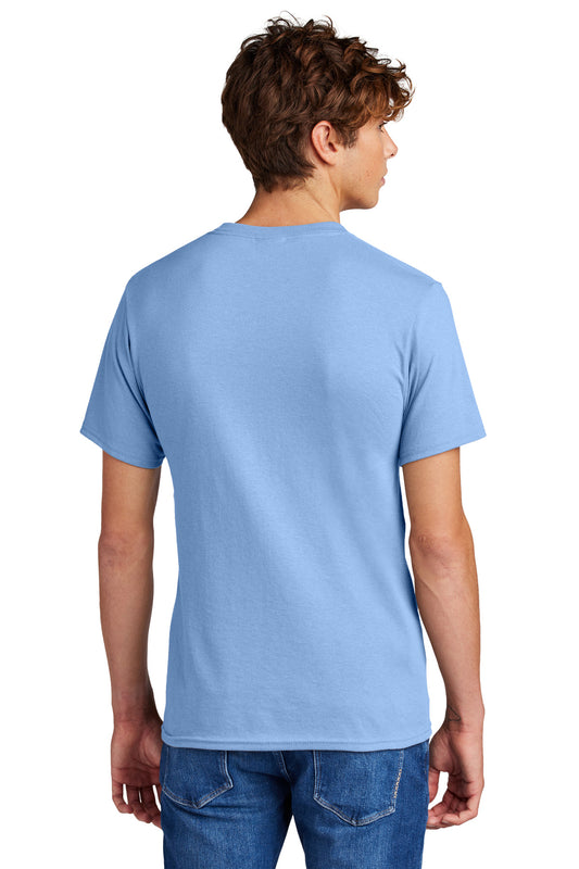 Port & Company Core Blend Tee. PC55 Light Blue