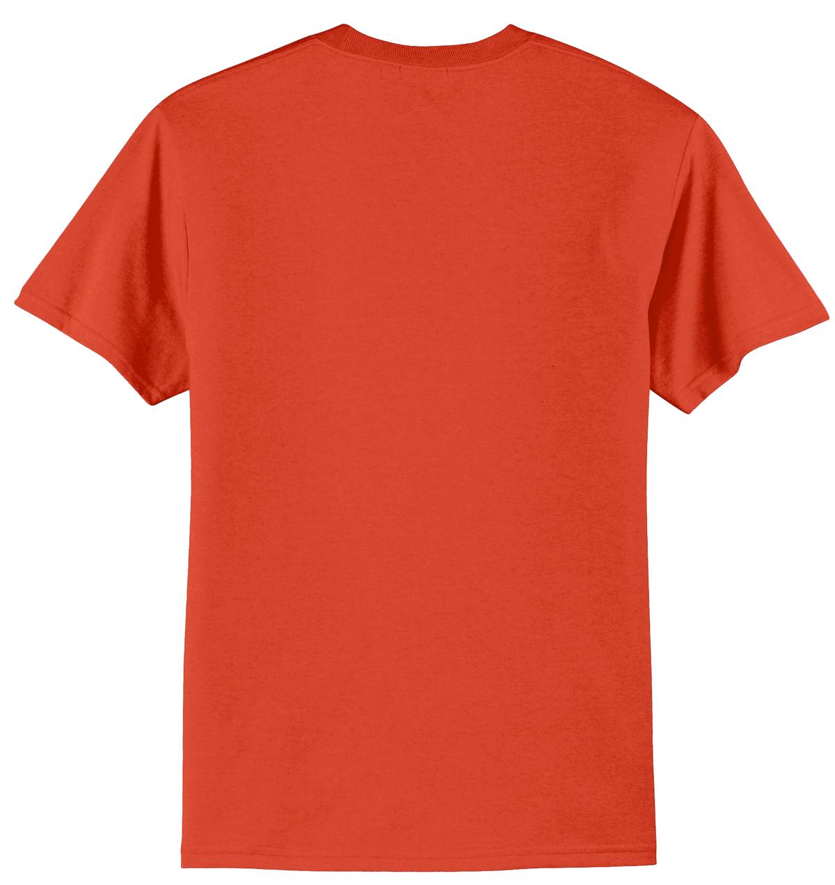 Port & Company Core Blend Tee. PC55 Orange
