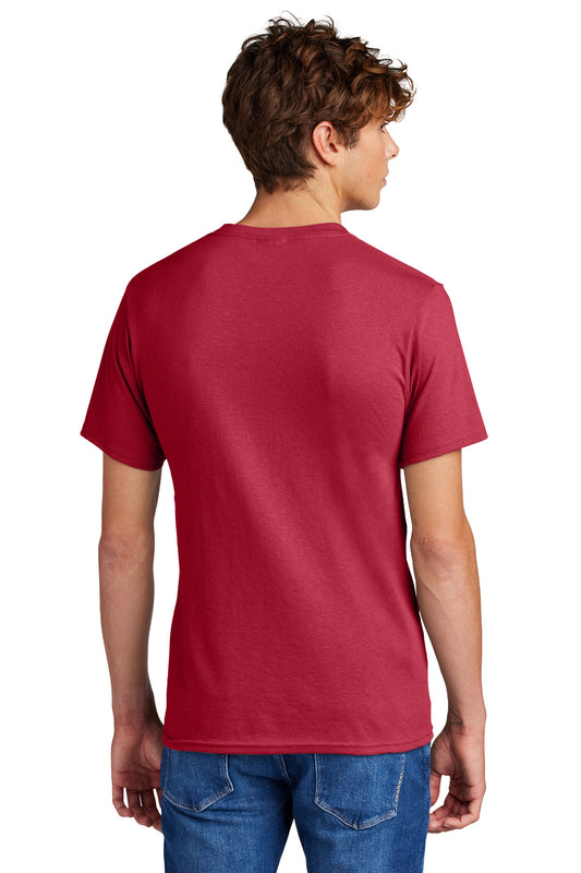 Port & Company Core Blend Tee. PC55 Red