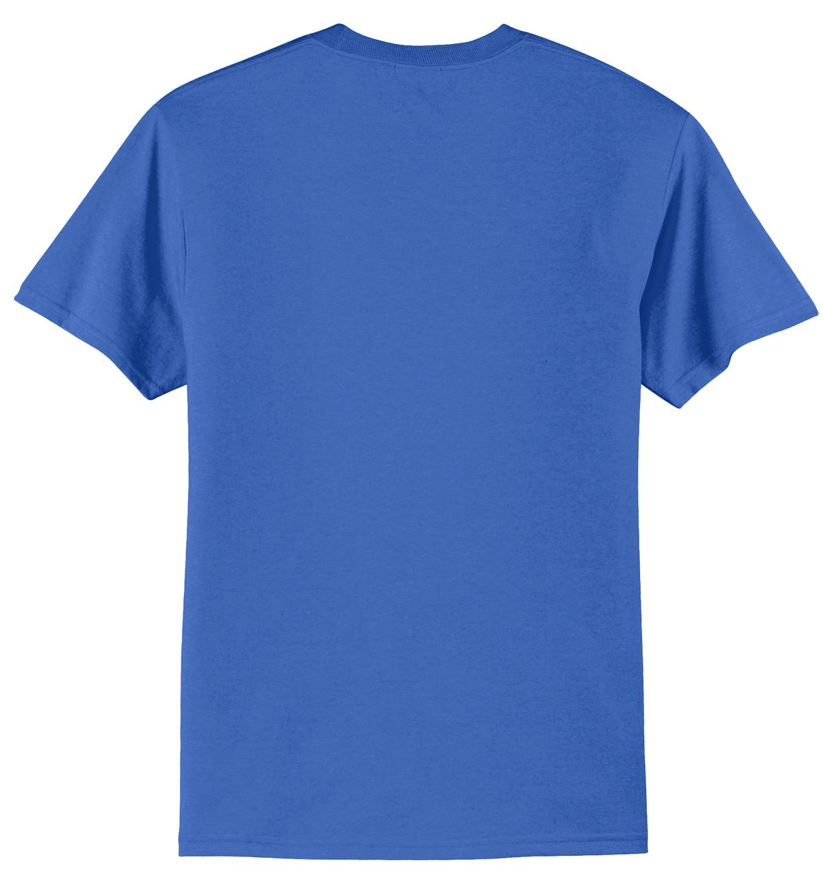 Port & Company Core Blend Tee. PC55 Royal