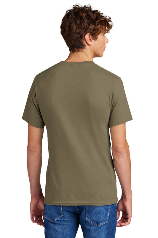 Port & Company Core Blend Tee. PC55 Coyote Brown