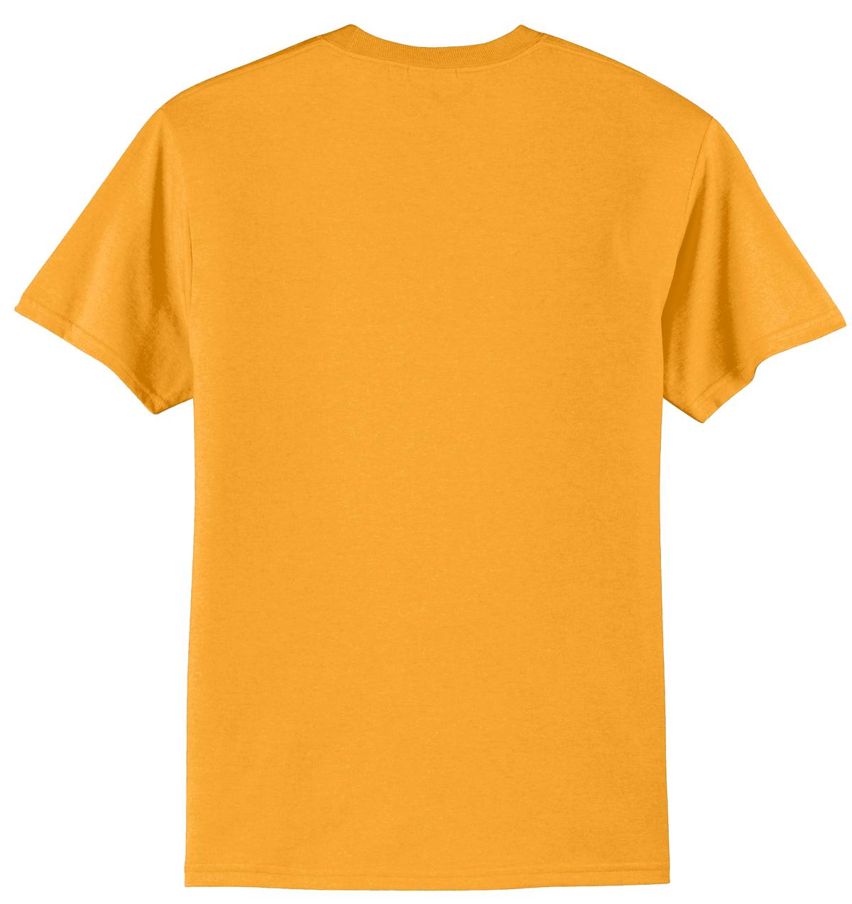 Port & Company Core Blend Tee. PC55 Gold