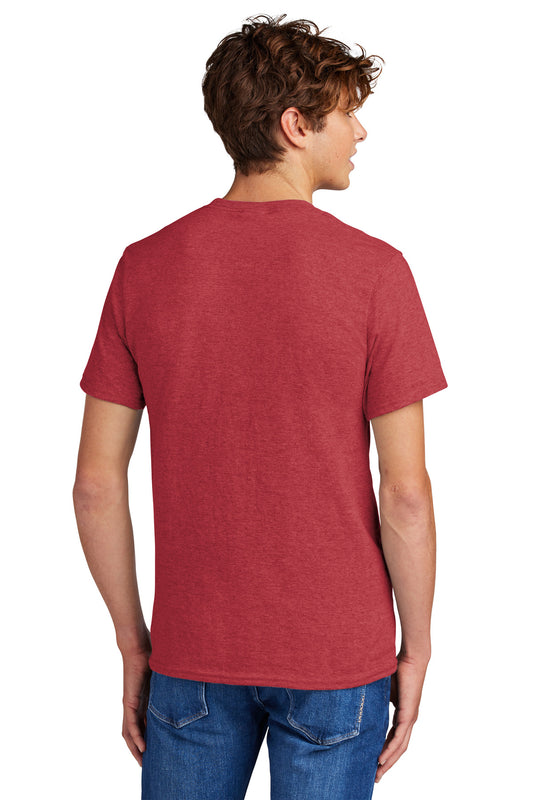 Port & Company Core Blend Tee. PC55 Heather Red