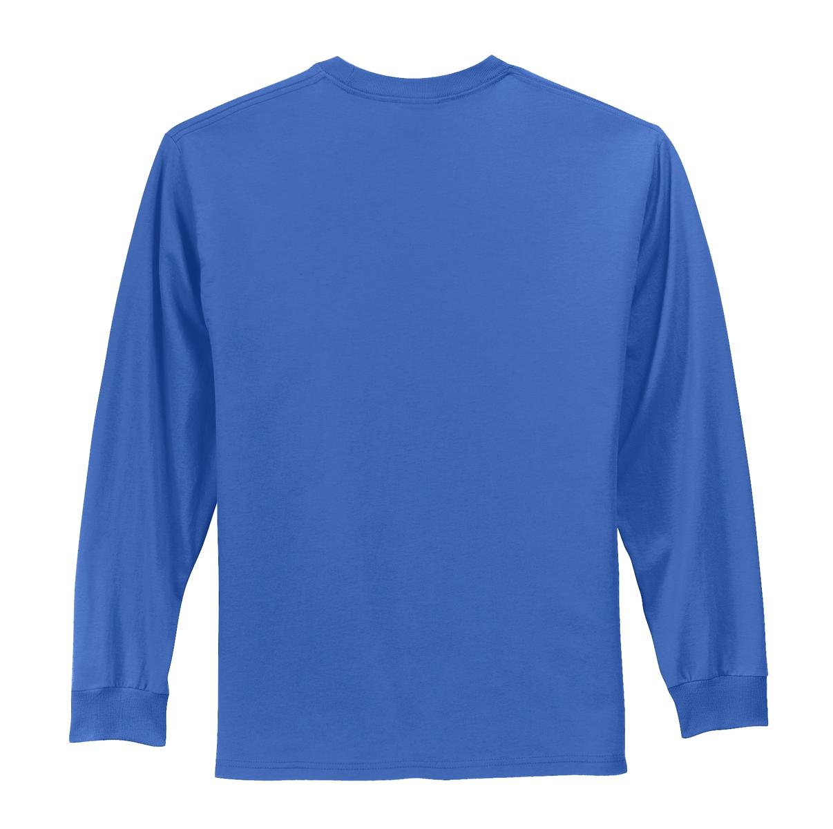 Port & Company Tall Long Sleeve Essential Tee. PC61LST Royal Tall