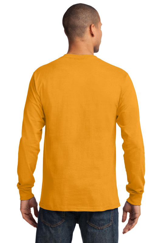 Port & Company Long Sleeve Essential Tee. PC61LS Gold