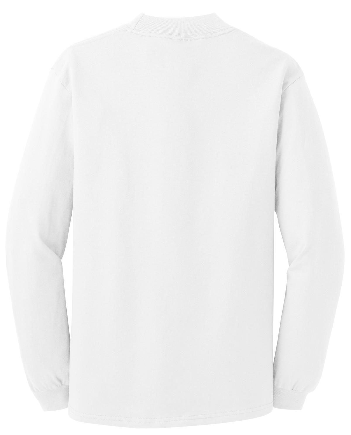 Port & Company Essential Mock Turtleneck. PC61M White